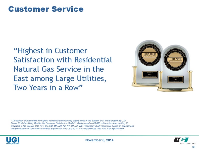 2014 Analyst Day – UGI Corp. – slide 29