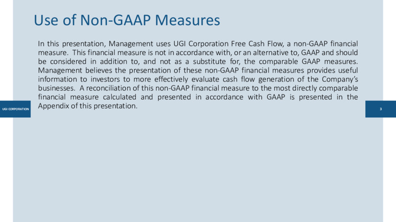 March 2020 Investor Presentation – UGI Corp. – slide 3