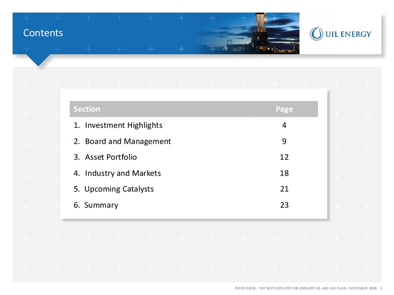 INVESTOR PRESENTATION – Uil Energy – slide 2