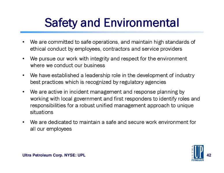 Raymond James Energy Conference – Ultra Petroleum Corp. – slide 41