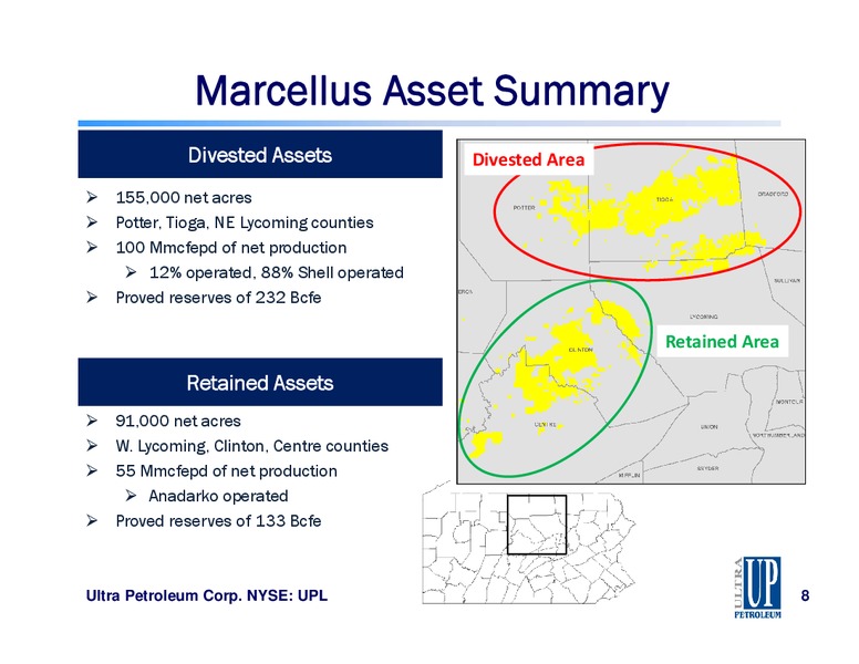 Pinedale Acquisition Summary – Ultra Petroleum Corp. – slide 8