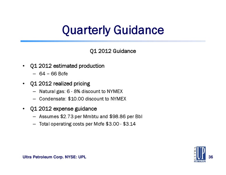 IPAA OGIS NEW YORK – Ultra Petroleum Corp. – slide 36