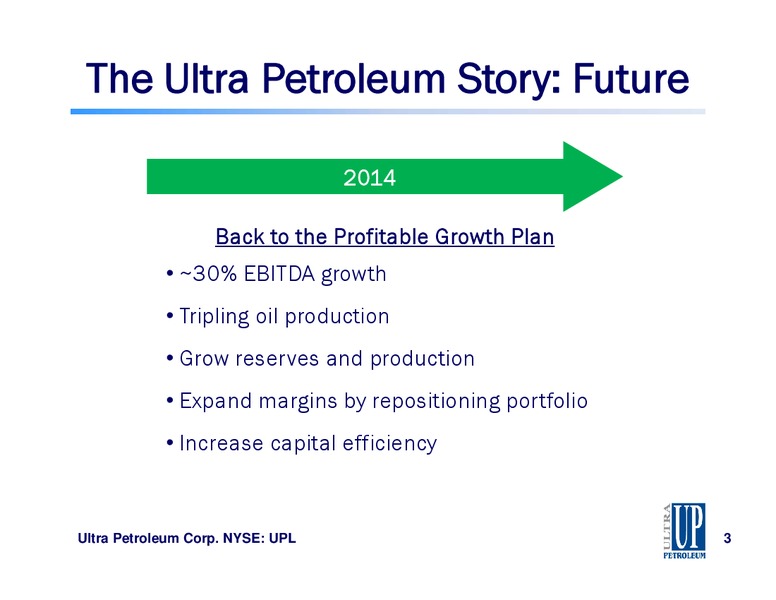 CapitalOne Securities Annual Energy Conference – Ultra Petroleum Corp. – slide 3