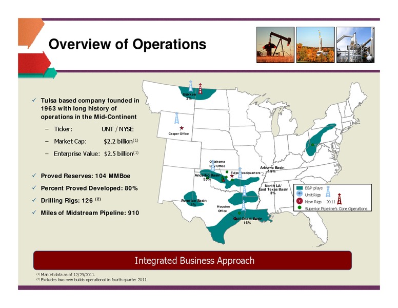 PRITCHARD CAPITAL PARTNERS ENERGIZE 2012 – Unit Corp. – slide 2