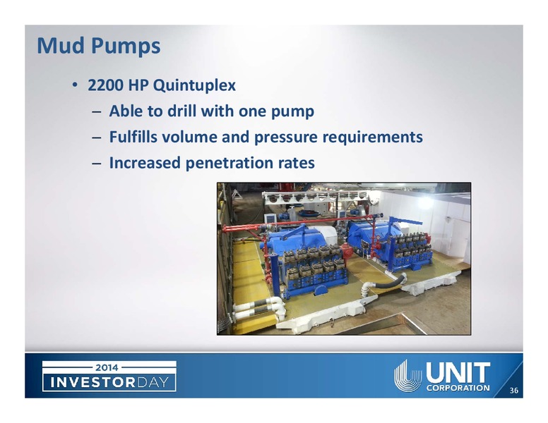 ANALYST DAY – Unit Corp. – slide 34