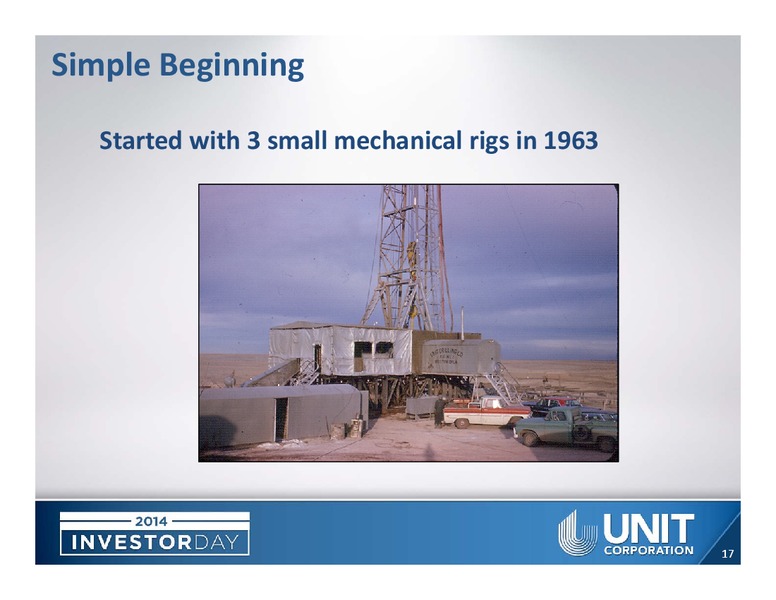 Investor Day – Unit Corp. – slide 15