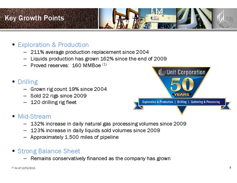 BAML LEVERAGED FINANACE CONFERENCE – Unit Corp. – slide 3