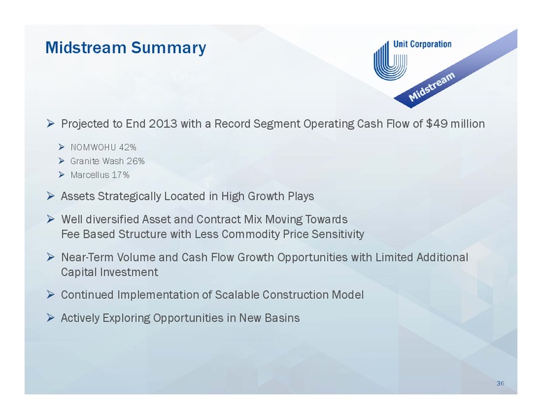 DECEMBER 2013 INVESTOR PRESENTATION – Unit Corp. – slide 35