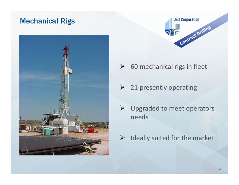 DECEMBER 2013 INVESTOR PRESENTATION – Unit Corp. – slide 45