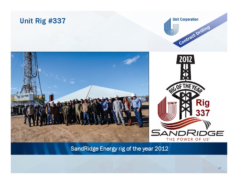 DECEMBER 2013 INVESTOR PRESENTATION – Unit Corp. – slide 46