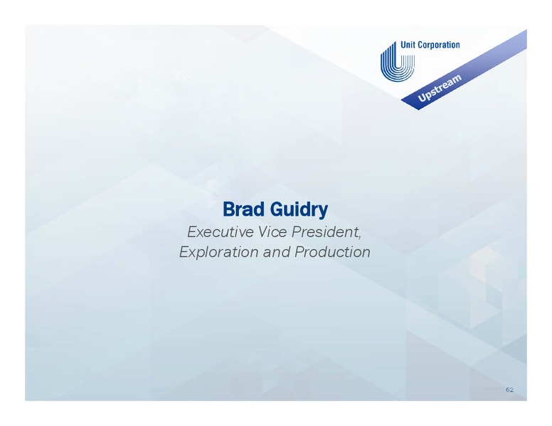 Welcome to Unit Corporation's Investor Day – Unit Corp. – slide 61