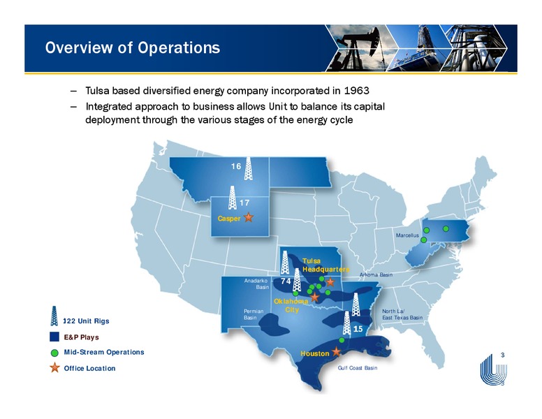 CAPITAL ONE SECURITIES INC ENERGY CONFERENCE – Unit Corp. – slide 2