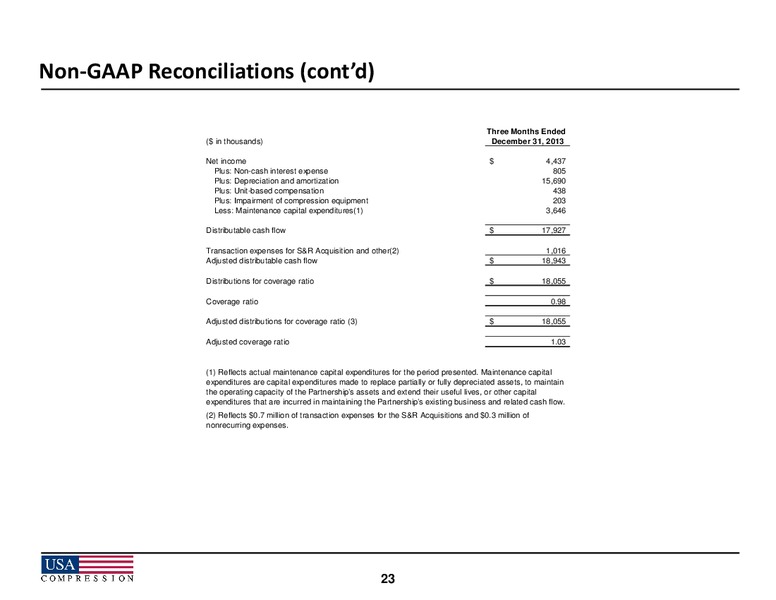 2014 Howard Weil Energy Conference – USA Compression Partners Lp – slide 23