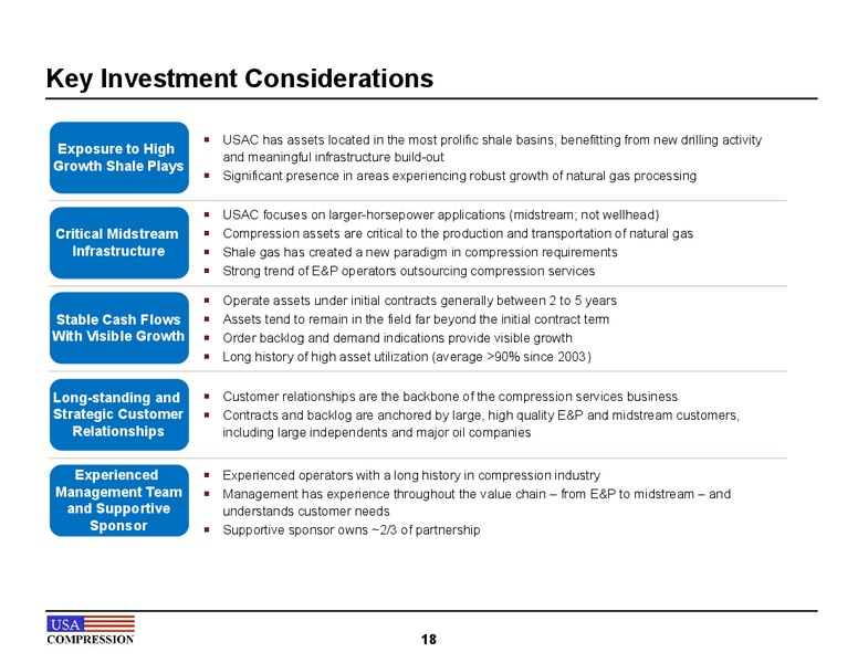 March 2013 Investor Presentation – USA Compression Partners Lp – slide 18