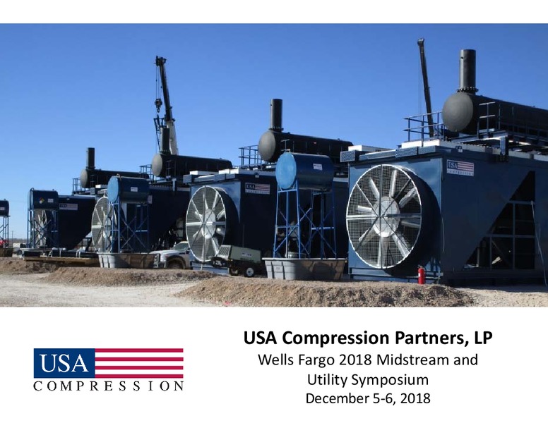 Wells Fargo 2018 Midstream and Utility Symposium – USA Compression Partners Lp – slide 1