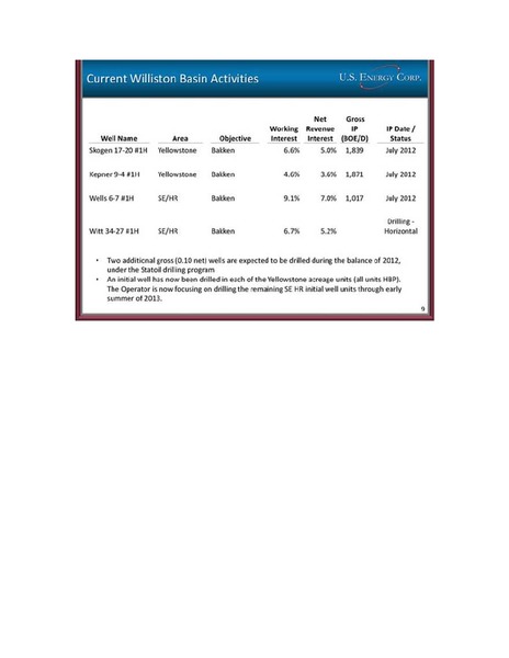ENERCOMS THE OIL AND GAS CONFERENCE – Us Enercorp – slide 9