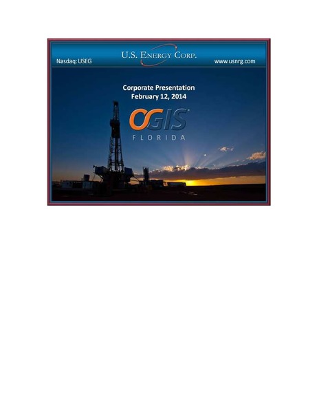 (IPAA) OGIS – US Energy Corp. – slide 1