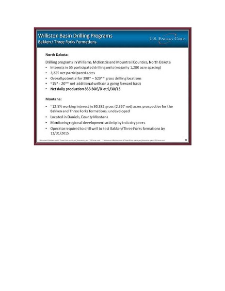 (IPAA) OGIS – US Energy Corp. – slide 8