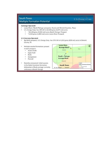 (IPAA) OGIS – US Energy Corp. – slide 12