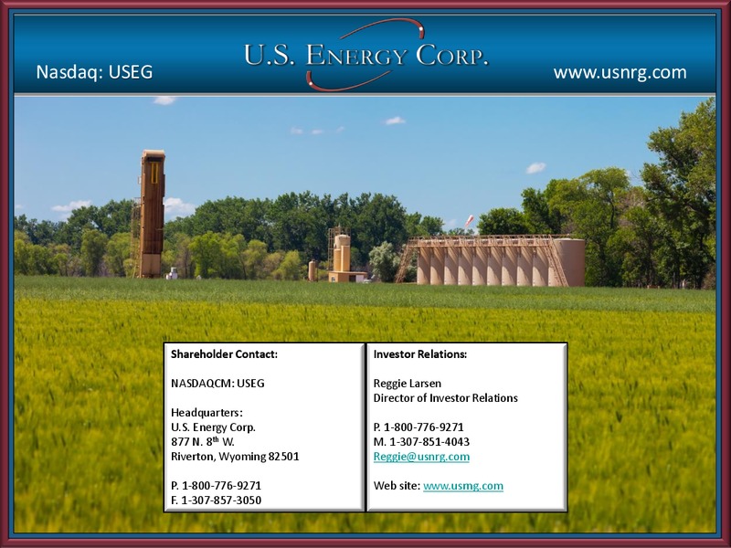 Corporate Presentation – US Energy Corp. – slide 24