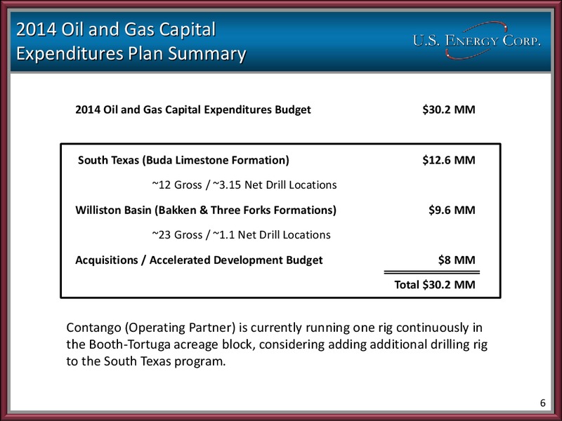 ENERCOM'S THE OIL & SERVICES CONFERENCE – US Energy Corp. – slide 5