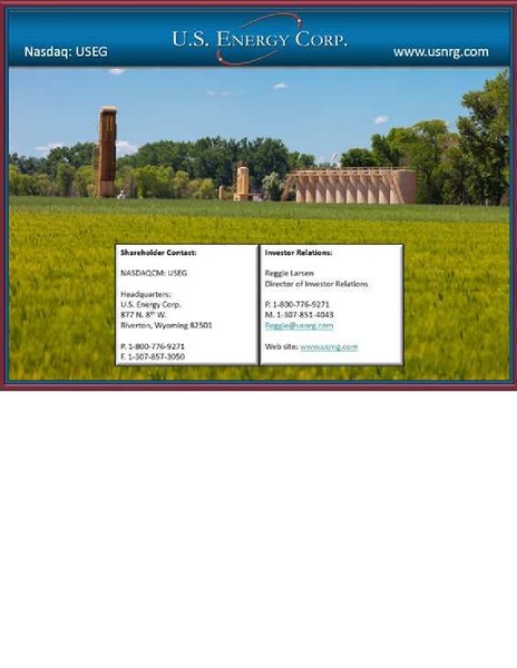 IPAA OGIS NEW YORK – US Energy Corp. – slide 31