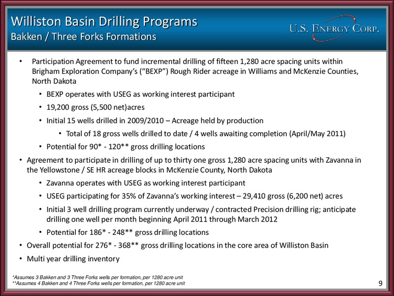 2011 IPAA OGIS – US Energy Corp. – slide 8