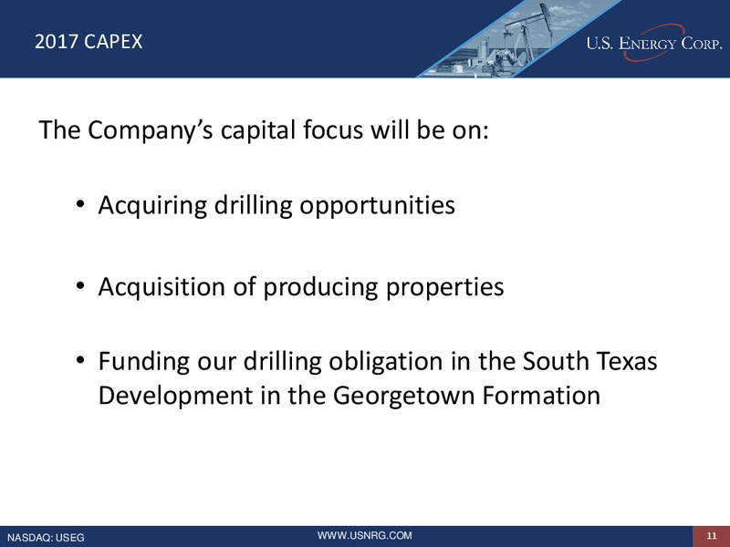 Enercom 2017 Conference – US Energy Corp. – slide 10