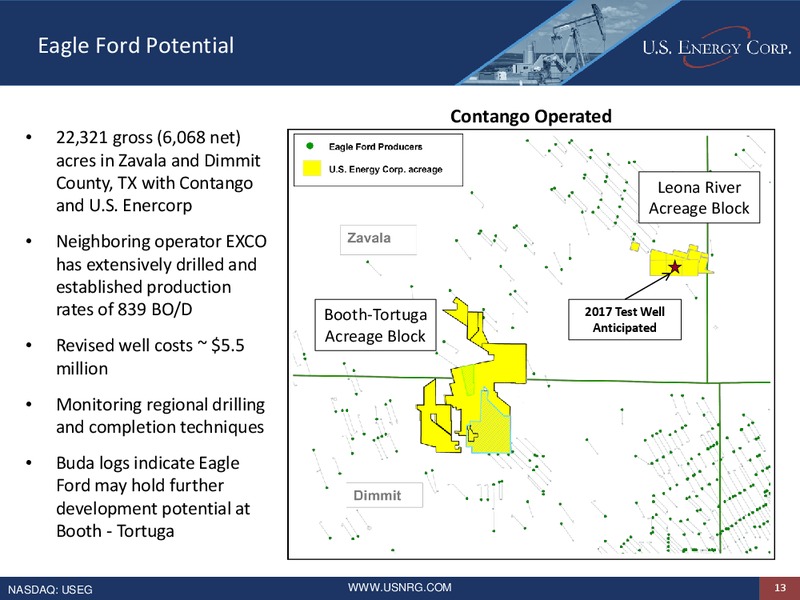 Enercom Conference – US Energy Corp. – slide 12