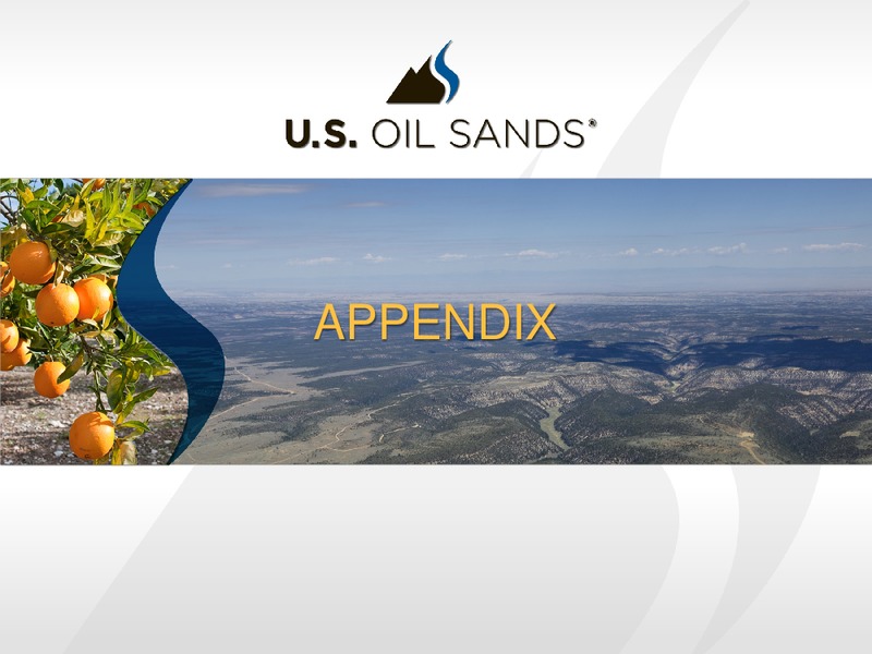 MARCH 2015 CORPORATE PRESENTATION – US Oil Sands Inc. – slide 21