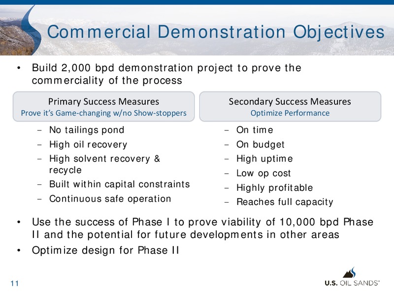 Corporate Presentations – US Oil Sands Inc. – slide 10