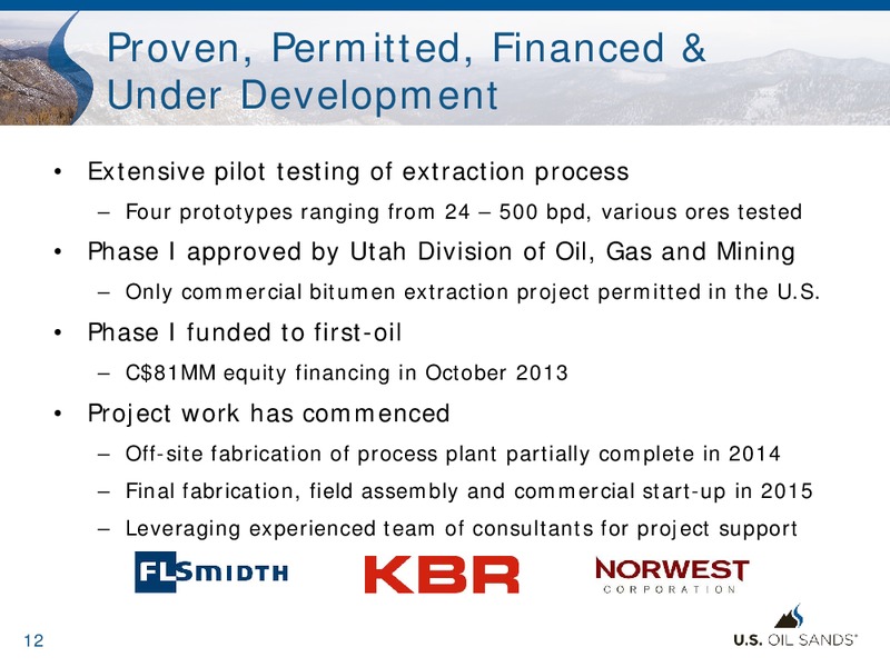 Corporate Presentations – US Oil Sands Inc. – slide 11