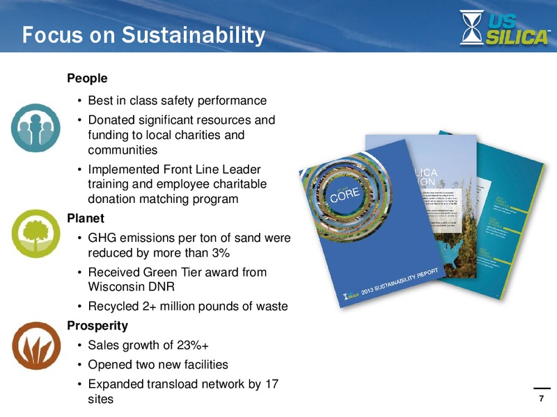 INVESTOR PRESENTATION – US Silica – slide 6