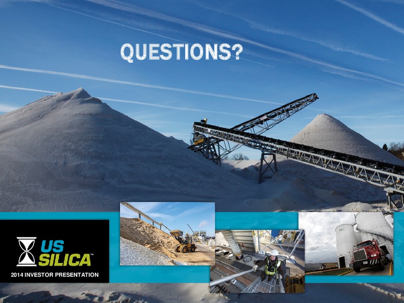 INVESTOR PRESENTATION – US Silica – slide 14