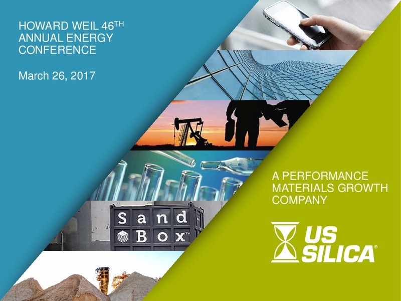 Scotia Howard Weil 2018 Energy Conference – US Silica – slide 1