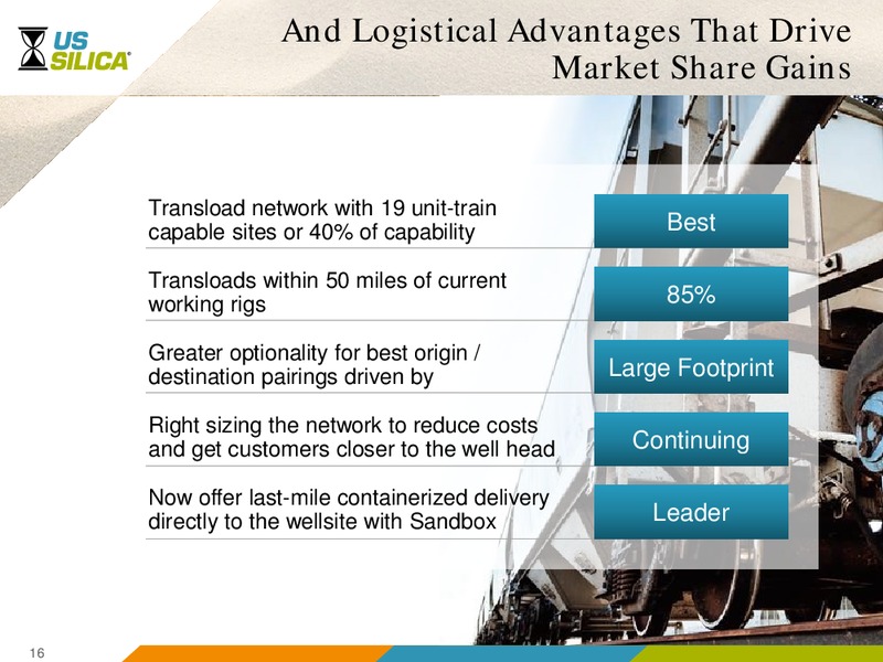 Scotia Howard Weil 2017 Energy Conference – US Silica – slide 15