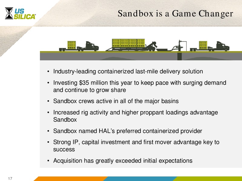 Scotia Howard Weil 2017 Energy Conference – US Silica – slide 16