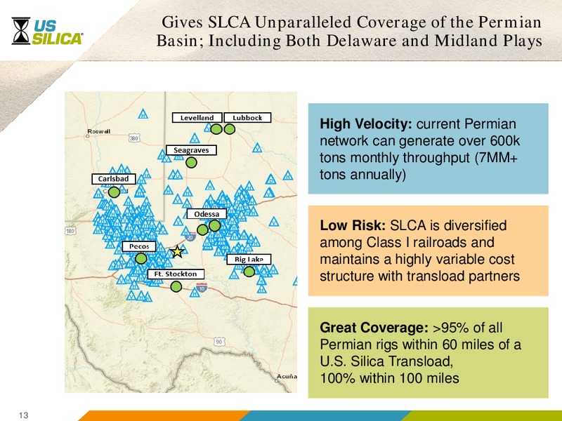 Goldman Sachs Permian Tour – US Silica – slide 12