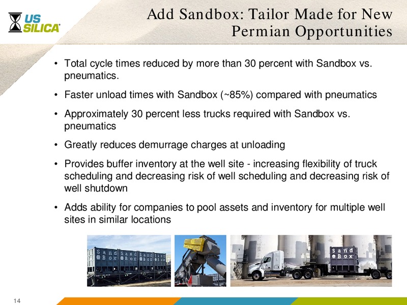 Goldman Sachs Permian Tour – US Silica – slide 13