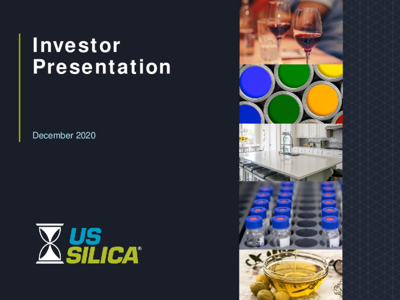 Investor Presentation   December 2020 – US Silica – slide 1