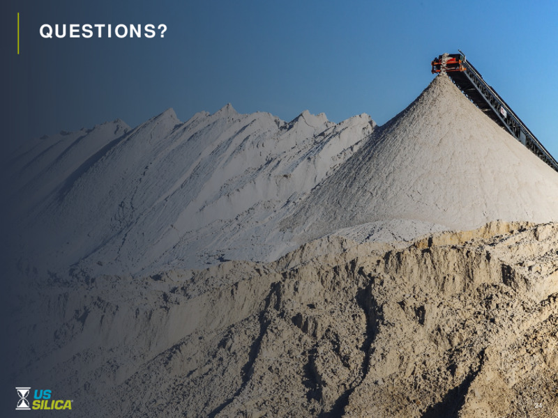 Investor Presentation   December 2020 – US Silica – slide 23