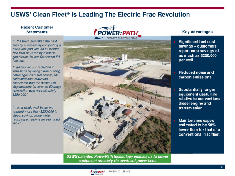 March 2020 Investor Presentation – US Well Services – slide 4