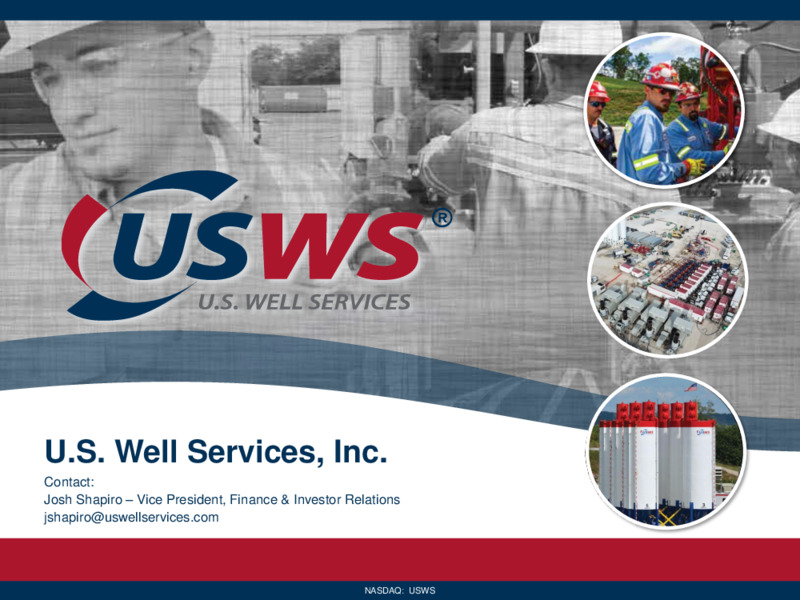 1Q 2020 Earnings Presentation – US Well Services – slide 7