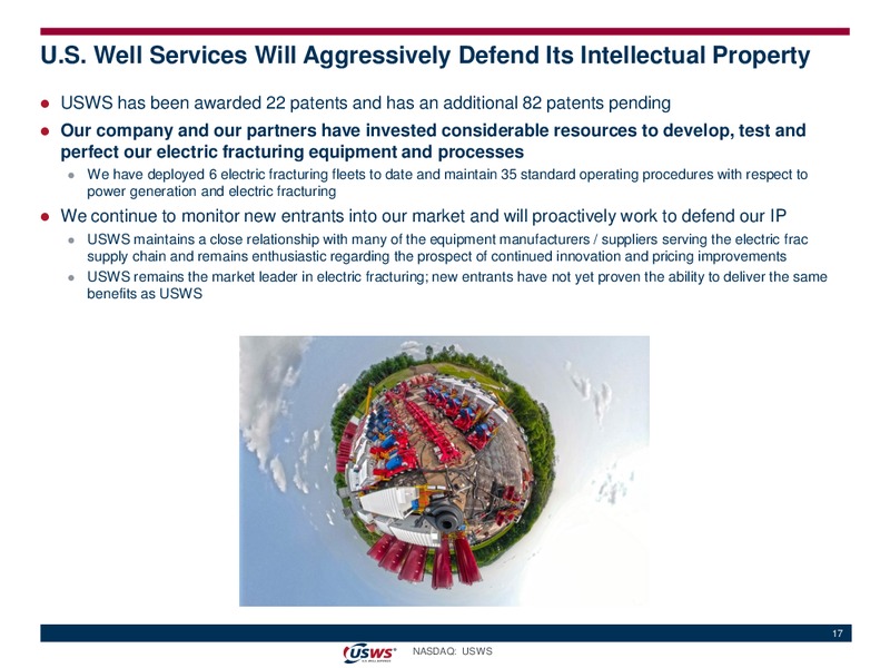 July 2019 Investor Presentation – US Well Services – slide 16
