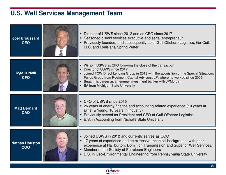Acquisition of Matlin and Partners – US Well Services – slide 23