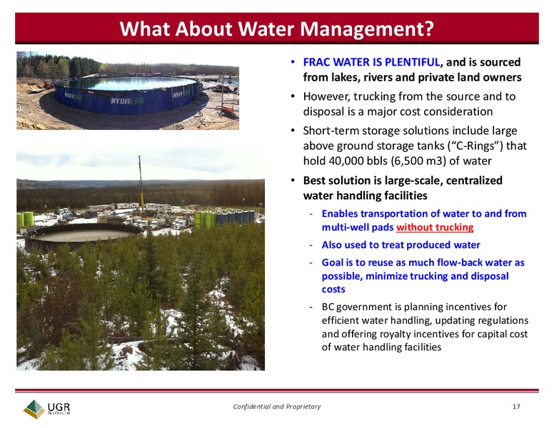 URTec Conference Operators Forum – Ugr Blair Creek Ltd – slide 17