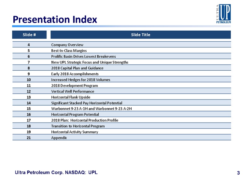 Guggenheim Gas Leaders Summit – Ultra Petroleum Corp. – slide 2