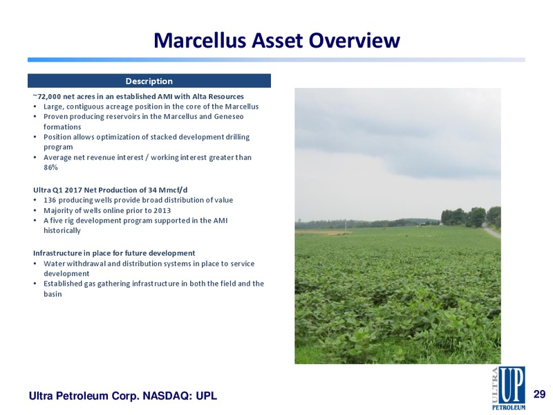 Q1 2017 Earnings Presentation – Ultra Petroleum Corp. – slide 28