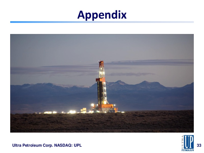 Q1 2017 Earnings Presentation – Ultra Petroleum Corp. – slide 32