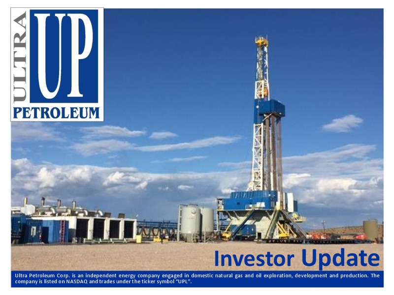 Q3 2017 Presentation – Ultra Petroleum Corp. – slide 1